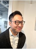 20代30台メンズフェードカット外国人風ヘア