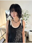 レイヤーカットニュアンスパーマショートクロスパーマ