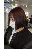 切りっぱなしボブカット!