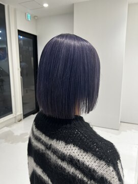 ハイブ 金沢(Hive) 10代20代ブリーチハイトーンパープルカラー