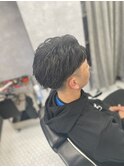 ニュアンスパーマ/韓国マッシュ/スパイキーショート/MEN'S