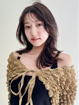 アイティーバイアルバム 松戸店(IT by ALBUM) ロング韓国ヘア顔周りレイヤー美髪_F0343