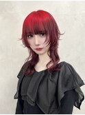 ウルフカット/デザインカラー/ルーツカラー/中性ヘア/