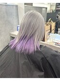 ホワイトグレー×ラベンダー