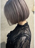 ミニボブ×シルバーグレージュ
