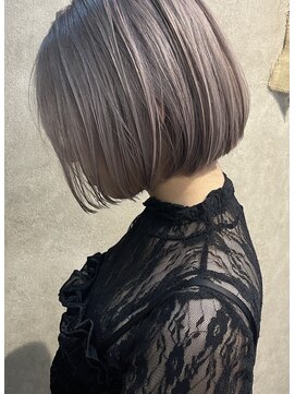 パーミル ルモ クマモト(permille ‰ LUMO Kumamoto) ミニボブ×シルバーグレージュ