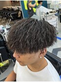 縦落ち束感ツイストパーマ