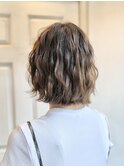 S字波巻きボブ/ヘアアレンジ/巻き髪