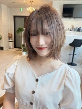 ナイト(KNIGHT) ボブ/ウルフカット/レイヤーカット/ブラウンカラー