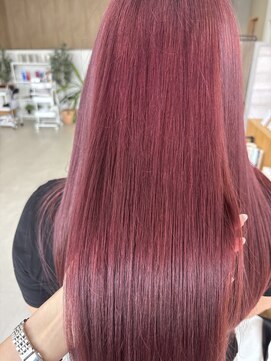 ミリ 奈良店(mm) ピンク/暖色/透明感カラー/韓国/髪質改善/奈良駅/奈良/