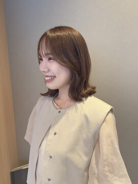 オン キャナルシティ博多前店(on) 【竹内哉汰】大人可愛いミルクブラウン×外ハネボブ/20代/博多