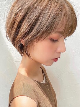 ビューブルー 亀戸錦糸町(VIEW BLUE) 暗めカラーグランマッシュショートボブ