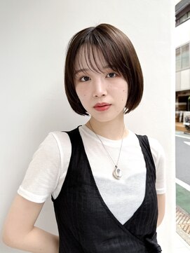 トルネード(TORNADO) ミニボブ丸みボブ前髪あり丸顔絶壁ひし形ショートK20250918