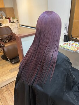 クラウドヘアー 東照宮店 パープルカラー