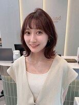 ロンドリゼル 札幌(Lond RiseL) オリーブグレー/前髪/ボブ/マロンベージュ/レイヤーカット/小顔