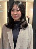 レイヤーカット 顔周りカット 透明感カラー 暗髪 髪質改善 前髪