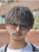 シャドウパーマ波巻きツイストスパイラルパーマハイライトパーマ