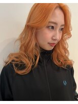 グラフ ヘアーズ ラボ graf hair's lab オレンジベージュ×レイヤーカット
