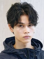 テン 心斎橋(tenn.) フェザーショートフェザーパーマニュアンスパーマショートヘア