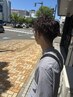 【メンズ】カット+アジアンカラーフル＋ケアトリートメント￥9000