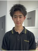 MEN’S/リバースセンターパート/ニュアンスパーマ/渋谷