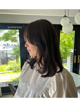 クレオ 伊勢崎(CReO) ふんわりレイヤー&アッシュカラー