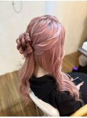 ハーフアップ