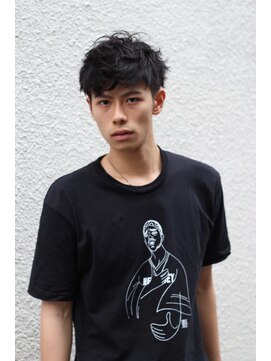 ブークル(boucle) 大人カッコいい黒髪ショートパーマ