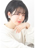 【rue京都】ワンサイドショート 黒髪 20代30代40代