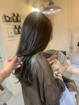 ロロ(ro-ro) 【恵比寿ro-ro】インナーカラー×ライムグリーン