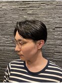 ツーブロック七三ナチュラル
