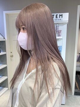 ベレーザ 渋谷(BELEZA) ba379_フェザーバングモカブラウングレーベージュヴェールカラー