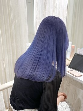 フリーラ 表参道(freera) @kamiishi＿freera ラベンダーブルー　ケアブリーチカラー
