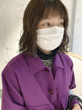 コフィー バイ メルト 吉祥寺(cofy by melt) 【三ツ井純】大人可愛い ゆるめボブパーマ アッシュベージュ