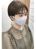 大人かわいい夏ショート/似合わせカット/グラデーションカット