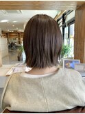 【アッシュベージュ】【くびれボブ】【20代・30代】