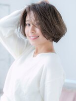 ドクターズ サロン ラブ(Dr's Salon LAB)&nbsp;かきあげバングで大人シルエットな小顔ボブf古河20代30代40代