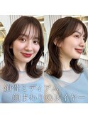 小顔ヘルシーレイヤースタイル透明感カラー【修】20代30代40代