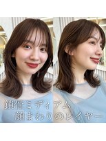 アフロートリノ(AFLOAT Leino)&nbsp;小顔ヘルシーレイヤースタイル透明感カラー【修】20代30代40代