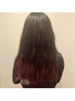 プレゼンス ブレインズ 下北沢(PRESENCE BRAINS)&nbsp;『PRESENCE BRAINS 下北沢』グラデーション×レッド×ロング