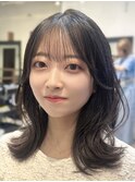 似合わせカット/顔まわり/韓国ヘア/レイヤーカット/谷町四丁目