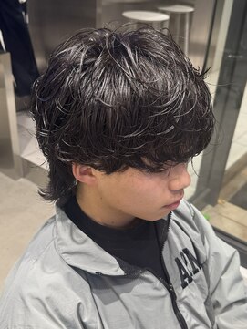 レタッチ バイ フィフス 天神大名(RETOUCH by fifth) シャドウパーマニュアンスパーマスパイラルパーマ緩め20代メンズ