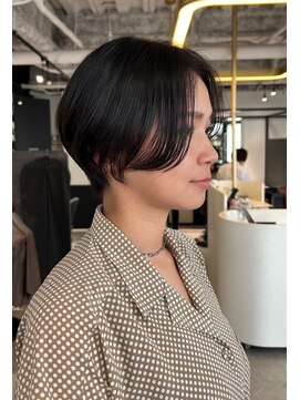 ワンバイジエクト 梅田 【似合わせ白髪ぼかし】細めハイライト/くすみベージュ/美髪