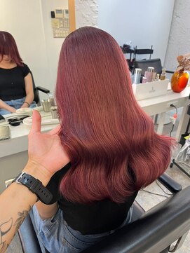 ブレンド 渋谷(BLend) 前髪顔まわりイメチェンホワイトブロンド外ハネボブ美髪