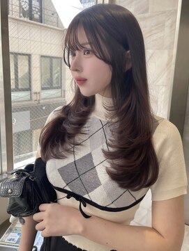 リリー(Lilley) マロンベージュ×姫カットレイヤー×韓国風巻き×髪質改善