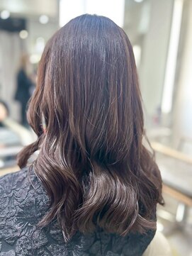 ミシェリー 新宿店(misherry) 大人艶感美髪ダークブラウン似合わせフェミニンロング韓国風巻き