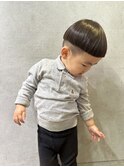 キッズカット　刈り上げマッシュ