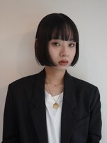 テクネ 天神大名(techne)&nbsp;天神大名顔周りレイヤーカットミディアムボブタッセルボブパーマ