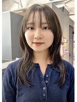 ジアン テラス(GIEN TERRASSE)&nbsp;ミディアムレイヤー/ウルフレイヤー/ココアブラウン@重里