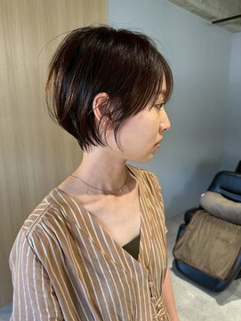 ジュベ 別府店(juve.) 別府ショートボブ顔まわりレイヤーカット髪質改善カラー30代
